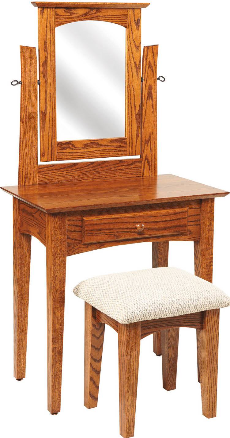 Amish 29 1/2 inch Shaker Dressing Table Oak