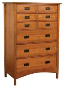 Arts and Crafts Tall Chest of Drawers