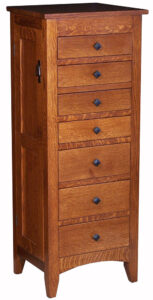 Flush Mission Style Jewelry Armoire