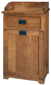 Mission Easy-Tilt Trash Bin with Top Drawer