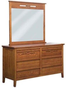 West Village Style Dresser with Mirror