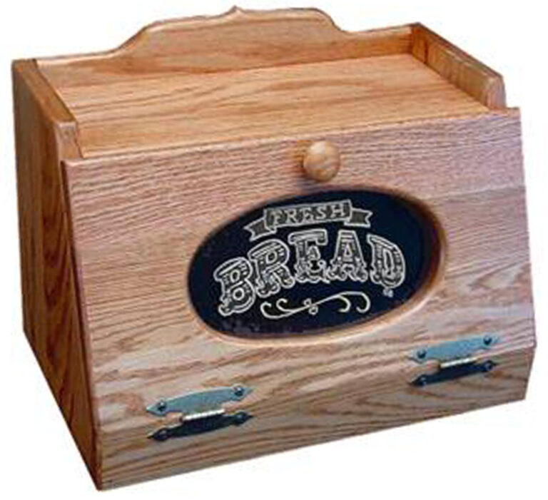 Custom Oak Bread Box with Plexiglas Front