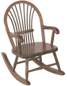 Child's Brown Maple Sheaf Style Rocker