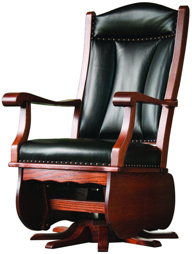 Custom Swivel Glider with Spoke Base