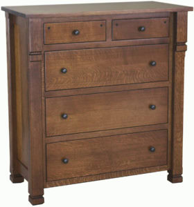 Brockport Style Five Drawer Chest