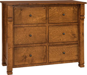 Brockport Style Six Drawer Mule Dresser