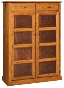 Traditional Two Copper Door Pie Safe