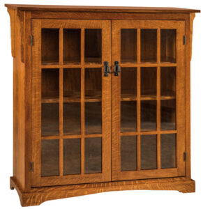 Walker Mission Medium Two Door Bookcase