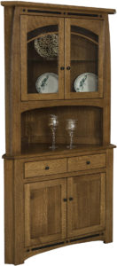Boulder Creek Hardwood Corner Hutch