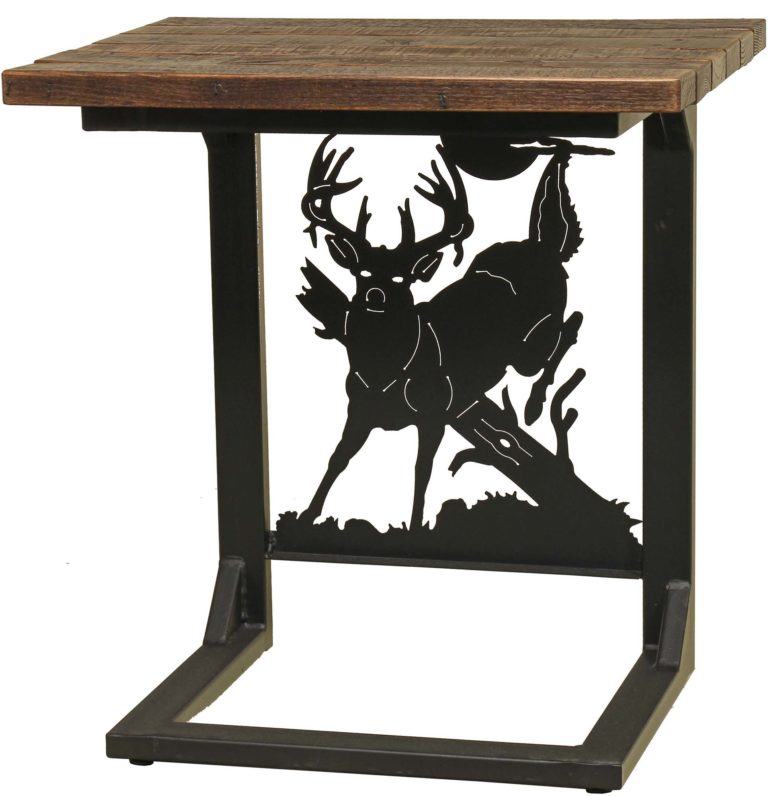 Custom Rustic Whitetail Deer Wide Sofa Server