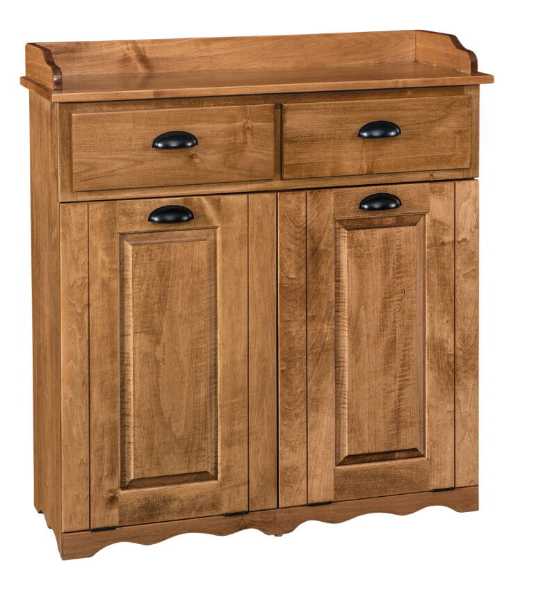 Custom Double Tilt Out Trash Bin - 50 qt