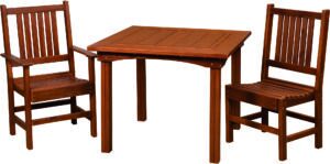Cedar Square Table Patio Set