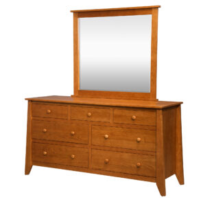Berwick Style Wide Dresser with Mirror