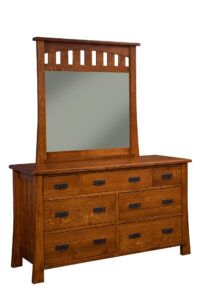 Grant Style Small Dresser with Mirror