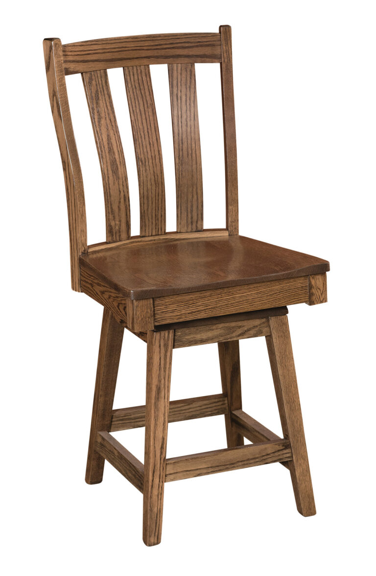 Amish Willow Swivel Barstool