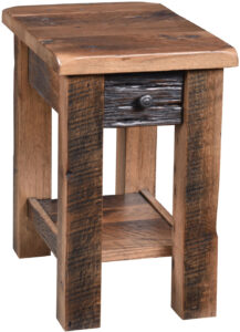 Reclaimed Post Mission Style Side Table