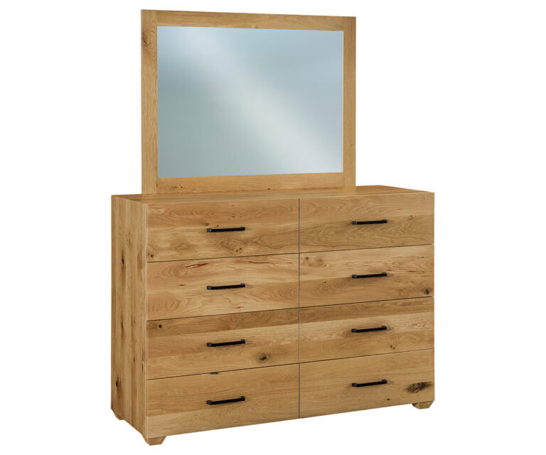 Custom Arcadia 8 Drawer Dresser with Mirror