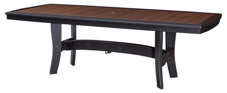 Custom 8 Foot Table with Umbrella Holes