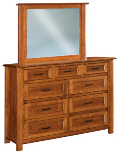 Hudson Quarter Sawn Dresser with Mirror