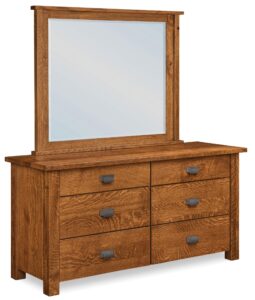 Beaumont Six Drawer Dresser with Mirror