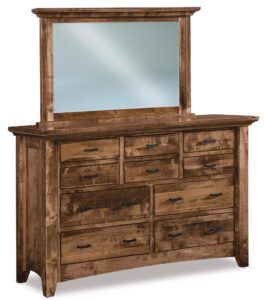 Legacy Ten Drawer Dresser with Mirror