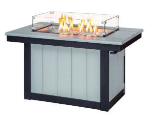 Rectangle Conversation Firepit Table