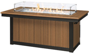 Rectangle Conversation Table with Firepit