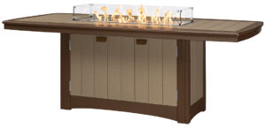 Outdoor Table with Firepit