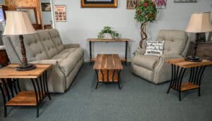 Custom Amish Living Room Furniture Set